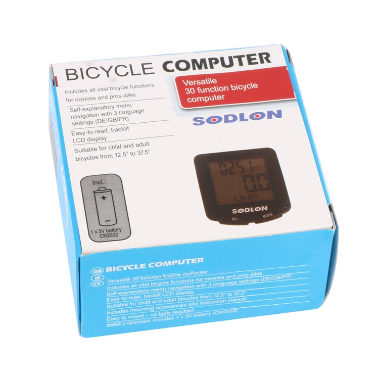 SDL-571 LCD Digital Display Bicycle Computer Wired Waterproof Cycle Odometer Bike Speedometer Stopwatch Riding Accessories Tools