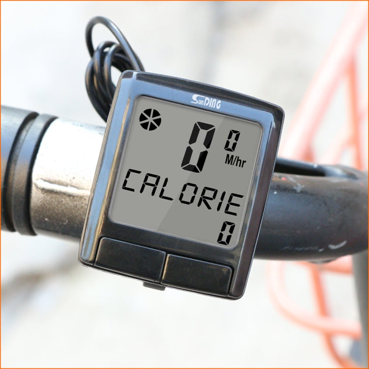 SUNDING SD-565B Wireless Waterproof Bicycle Computer Bike Speedometer MTB Cycling LCD Digital Display Odometer Stopwatch