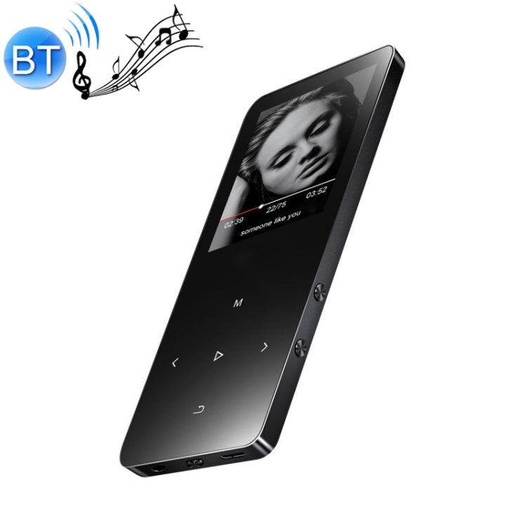 1.8 inch Touch Screen Metal Bluetooth MP3 MP4 Hifi Sound Music Player, X2, Silver