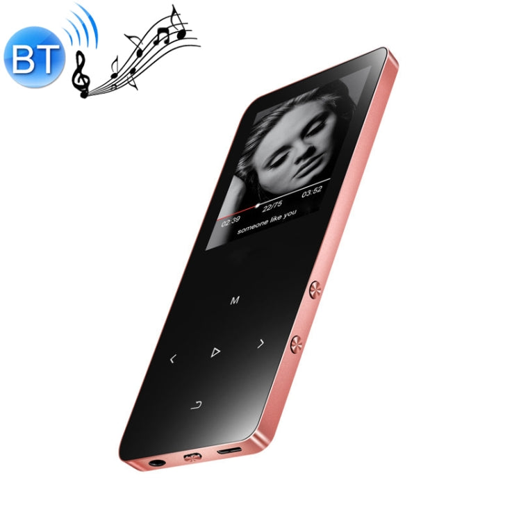 1.8 inch Touch Screen Metal Bluetooth MP3 MP4 Hifi Sound Music Player, X2, Silver