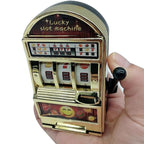 Rotatable Stress Reliever Children Party Jackpot Funny Jokes Play Toy, Random Color, Mini Slot Machine Toy