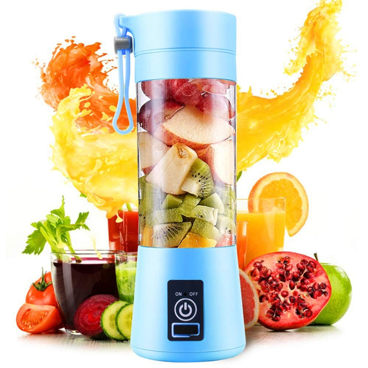 380ml 6 Blender Juicer Cup USB Rechargeable Electric Automatic Vegetable Fruit Citrus Orange Juice Maker Cup Mixer Bottle — TBD002369201C