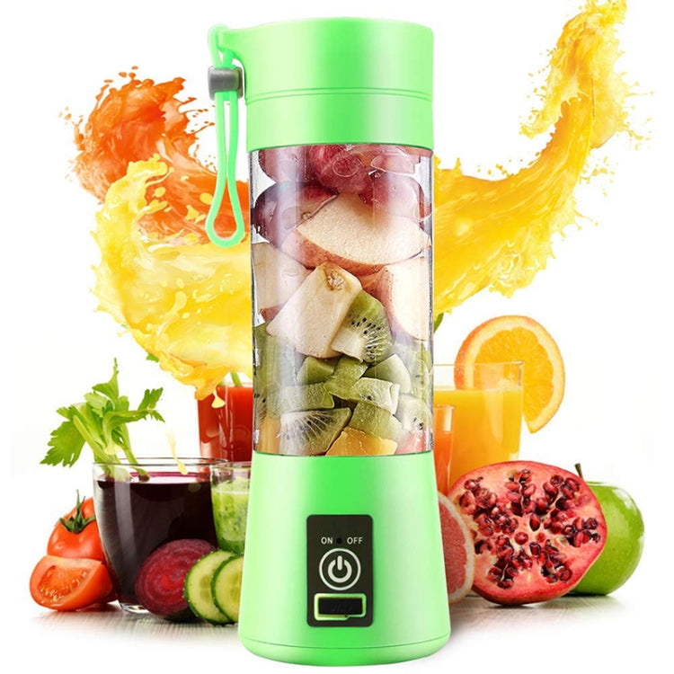 380ml 6 Blender Juicer Cup USB Rechargeable Electric Automatic Vegetable Fruit Citrus Orange Juice Maker Cup Mixer Bottle — TBD002369201D