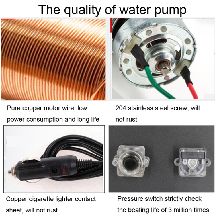 12V Car Washer Gun Pump High Pressure Cleaner Car Care Portable Washing Machine Electric Cleaning Auto Device