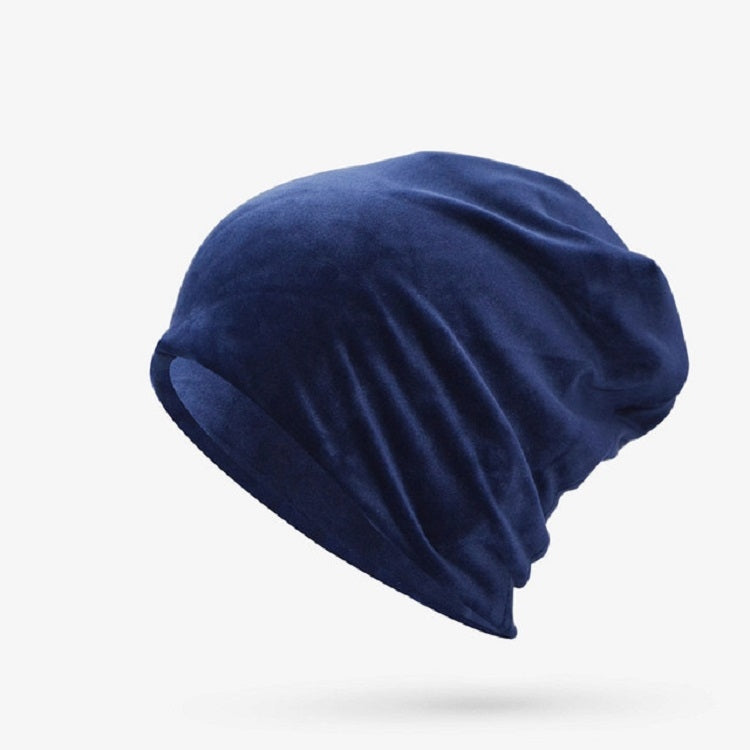 Unisex Autumn and Winter Velvet Hooded Cap Simple Ear Protection Cap