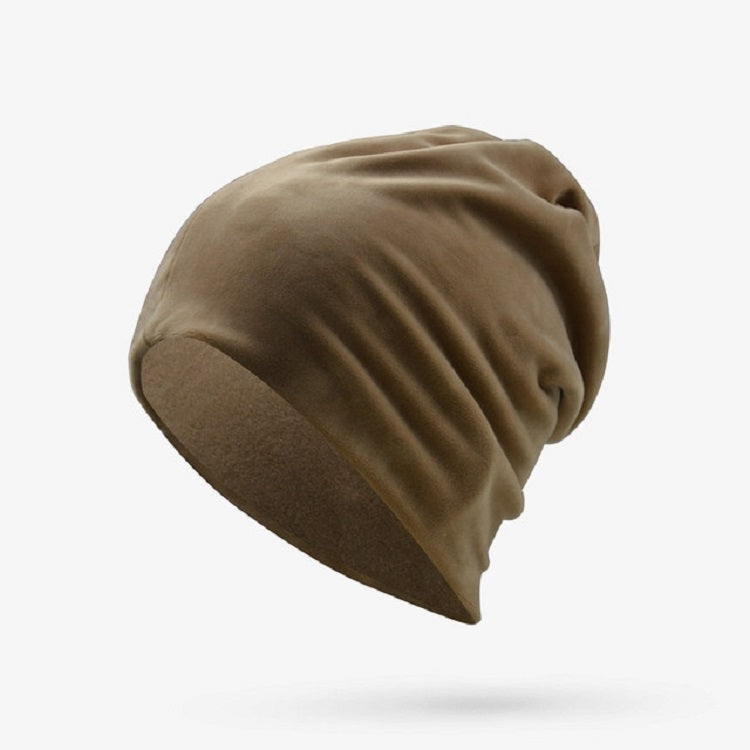 Unisex Autumn and Winter Velvet Hooded Cap Simple Ear Protection Cap — view 10