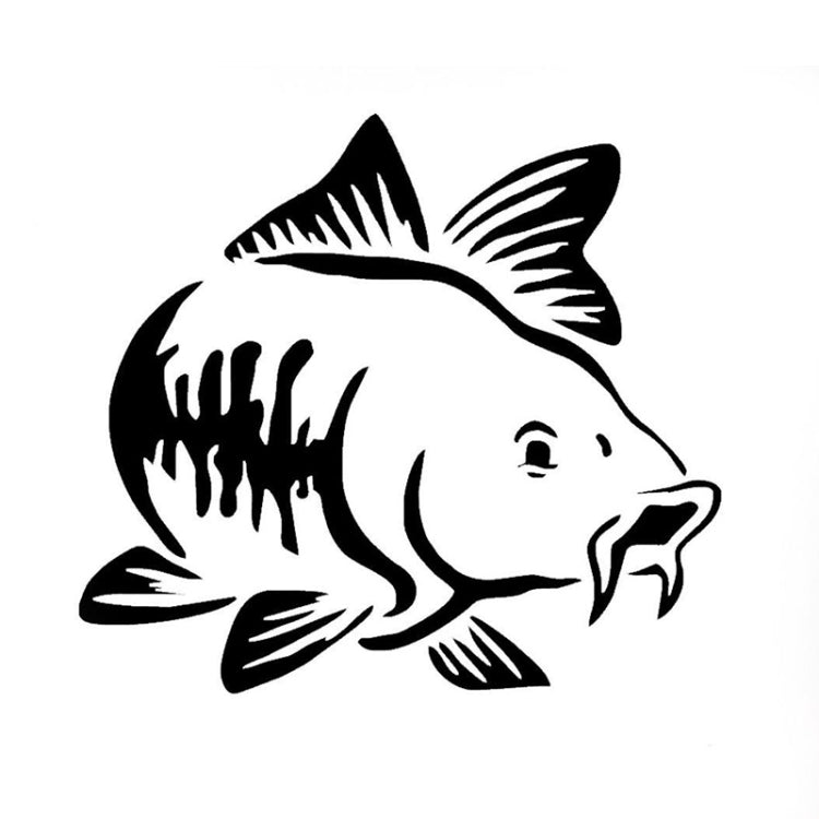 20 PCS Carp Fish Shape Window Car Sticker Reflective Car Styling Decoration