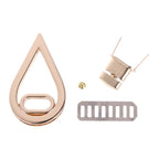 2 PCS Handbag Hardware Lock Drip Shape Twist Lock