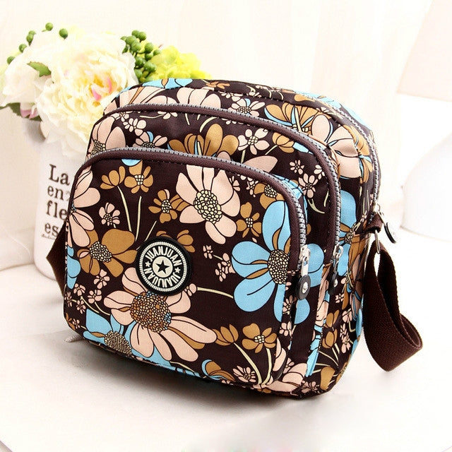 Women Shoulder Bag Waterproof Nylon Handbag Multilayer Crossbody Bag — view 12