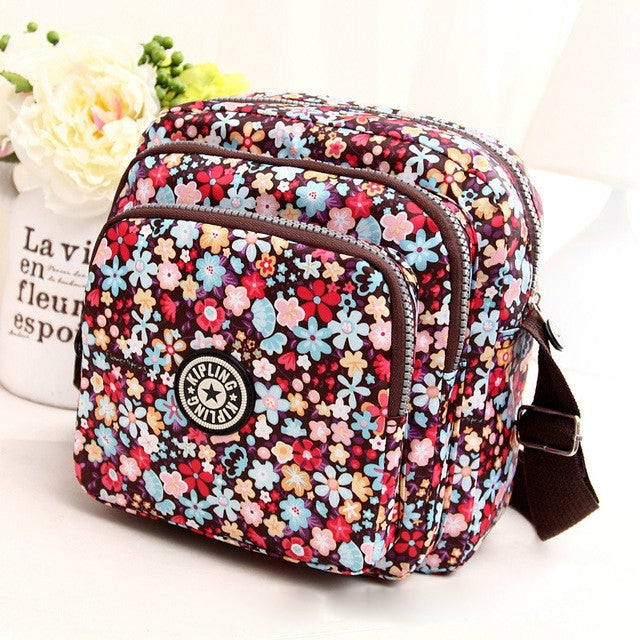 Women Shoulder Bag Waterproof Nylon Handbag Multilayer Crossbody Bag — view 13
