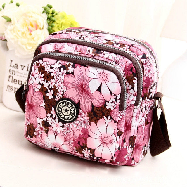 Women Shoulder Bag Waterproof Nylon Handbag Multilayer Crossbody Bag — view 14