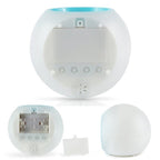 Round Color Light Gradient Alarm Clock Perpetual Calendar Clock
