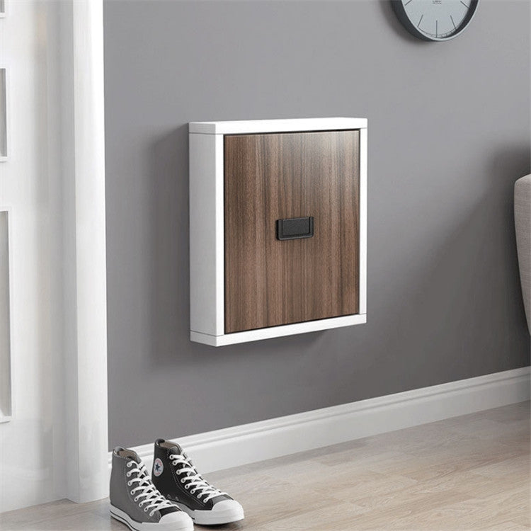 Simple Wooden Folding Wall-mounted Home Footstool Aisle Invisible Shoe Stool — view 7