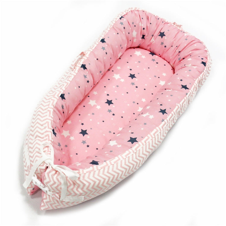 80*50cm Baby Bed Newborn Nursing Bionic Bed Crib Cot Baby Sleeping Artifact Bed Travel Bed Bumper — BY-2031