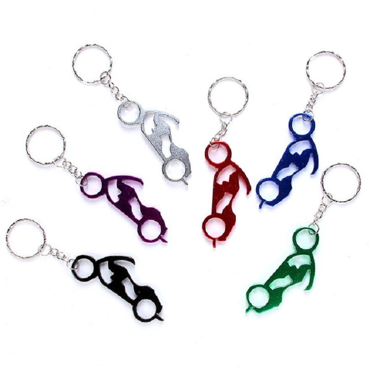 12 PCS Personalized Creative Backpack Keychain Small Pendant Aluminum Bottle Opener — view 5