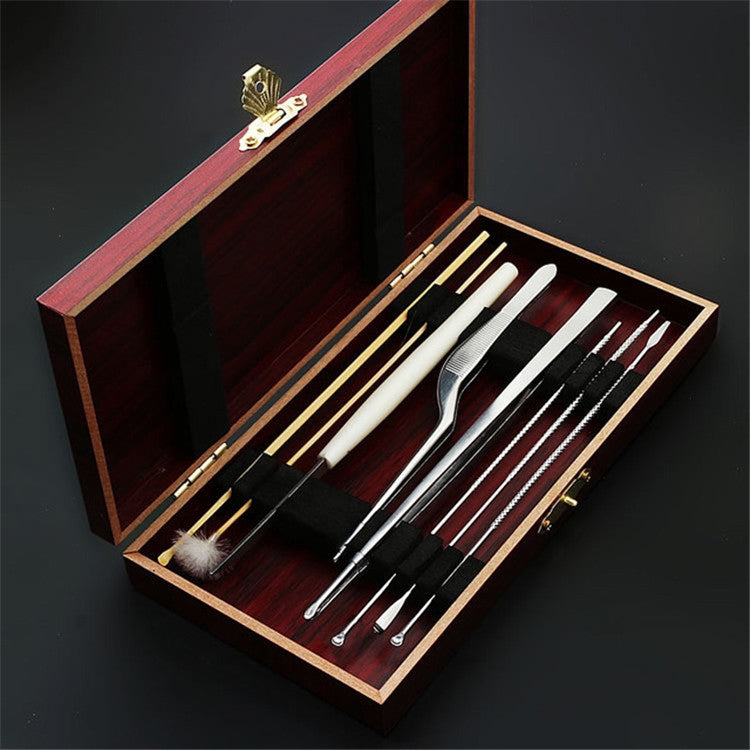 8-in-1 Wooden Box Ear Picking Tool Set — view 3