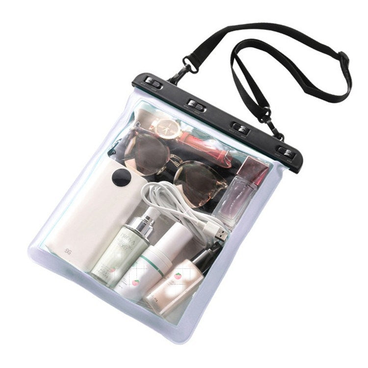 Multipurpose Single Shoulder Outdoor Transparent Waterproof Bag for Mobile Phone Small Objects