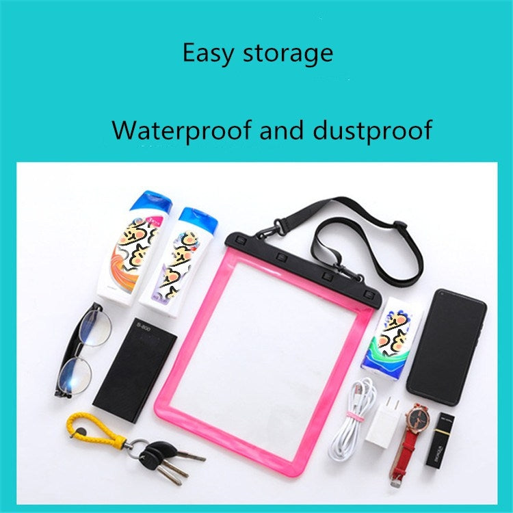 Multipurpose Single Shoulder Outdoor Transparent Waterproof Bag for Mobile Phone Small Objects