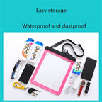 Multipurpose Single Shoulder Outdoor Transparent Waterproof Bag for Mobile Phone Small Objects