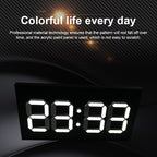 Creative Wall Clock Alarm Clock Simple Remote Control Perpetual Calendar Electronic Clock US Plug