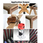 H-6 Woodworking Electric Trimming And Slotting Engraving Machine — view 7