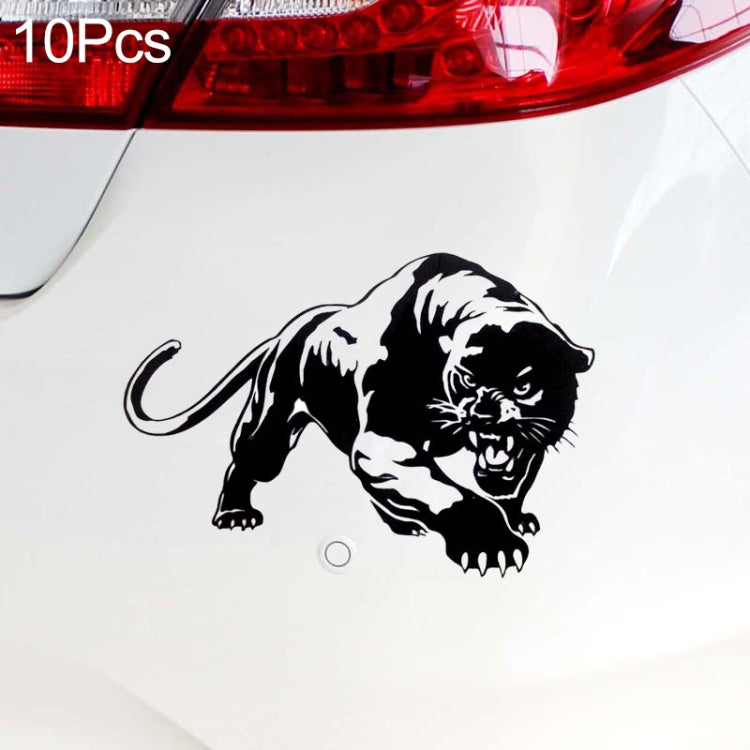 10pcs Wild Panther Car Body Decal Car Stickers Motorcycle Decorations, Size: 19x12cm