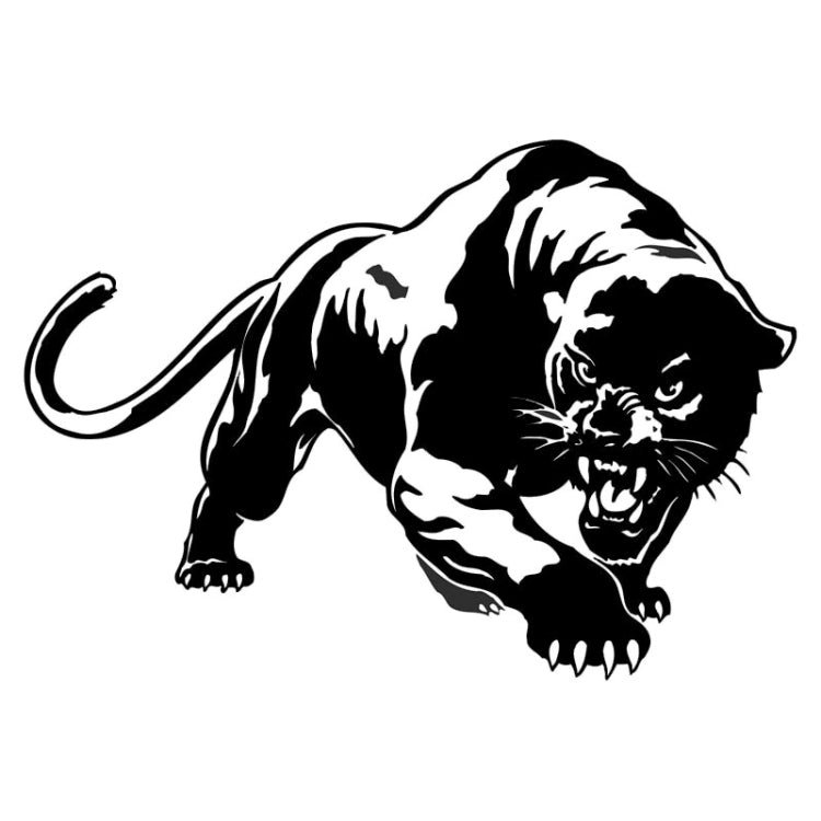 10pcs Wild Panther Car Body Decal Car Stickers Motorcycle Decorations, Size: 19x12cm