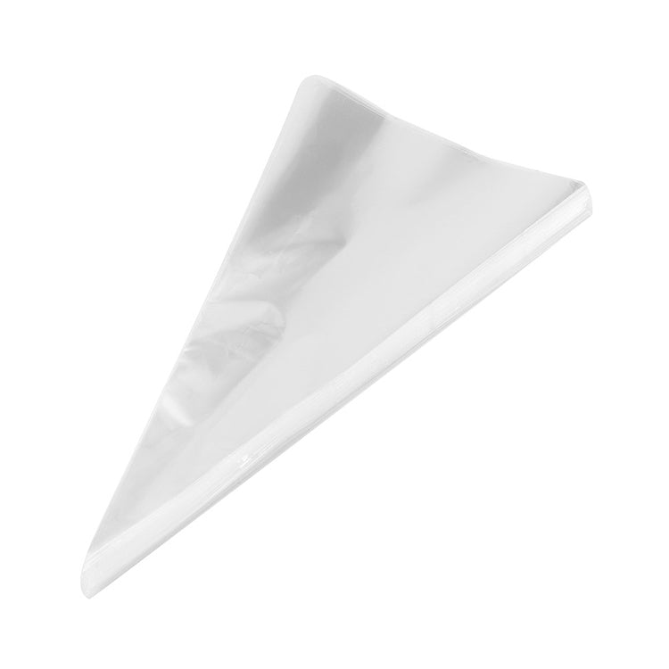 50pcs / Pack DIY Wedding Birthday Party Transparent Candy Cone Storage Bag — 18x37cm Without Wire