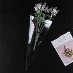 50pcs / Pack DIY Wedding Birthday Party Transparent Candy Cone Storage Bag — view 4
