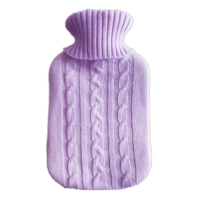 Hot Water Bottle Solid Color Knitting Cover (Without Hot Water Bottle) Water-filled Hot Water Soft Knitting Bottle Velvet Bag — view 9