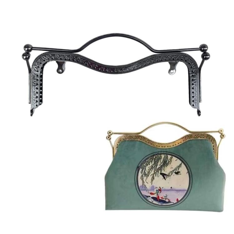 20.5cm Concave Waist Embossed Lip Handle Luggage Hardware Accessories