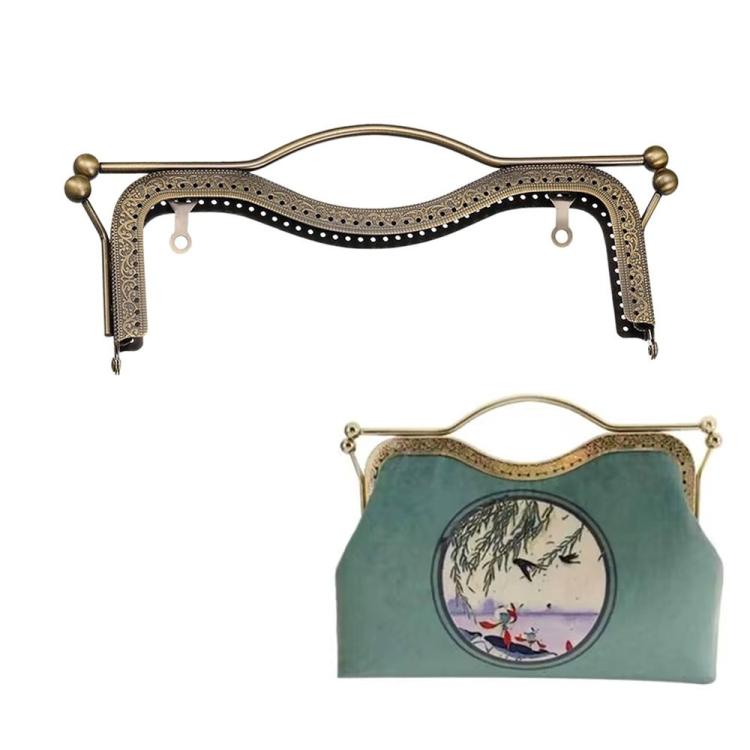 20.5cm Concave Waist Embossed Lip Handle Luggage Hardware Accessories — view 7