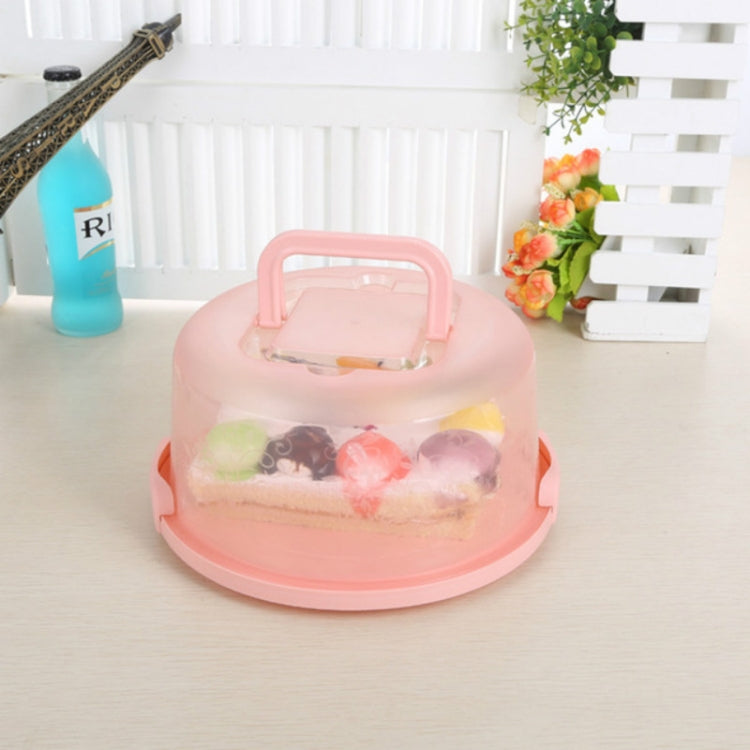 Plastic Round Handle Storage BoxePortable Cake Box — view 8