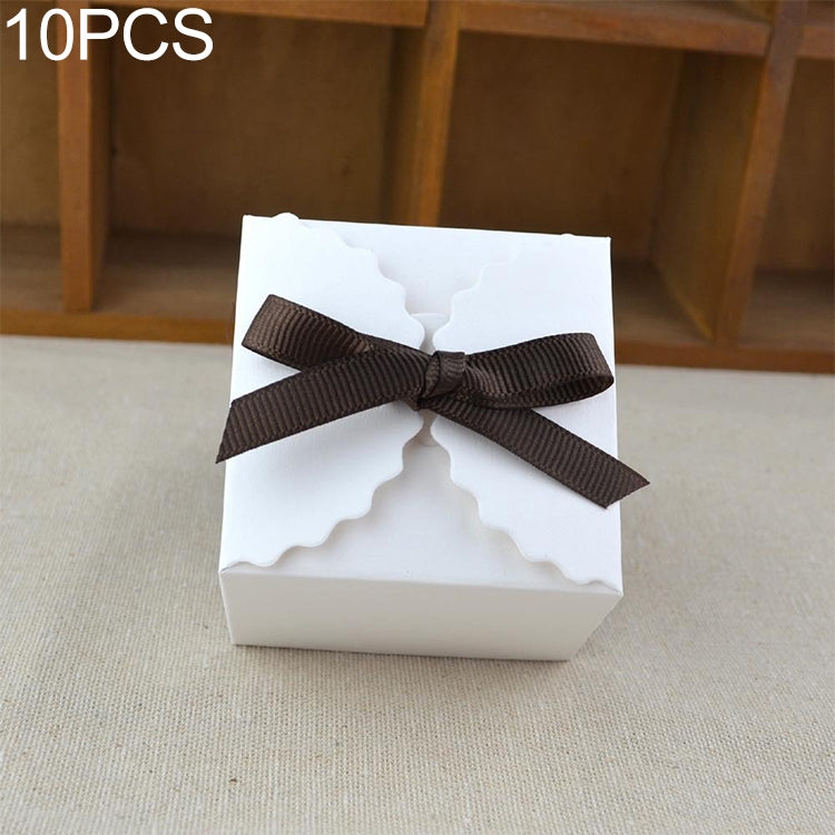 10 PCS Retro Mini Kraft Paper Box DIY Wedding Favor Gift Box Small Cake Box