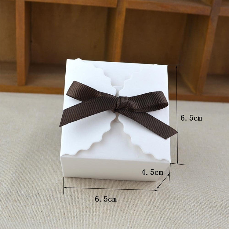 10 PCS Retro Mini Kraft Paper Box DIY Wedding Favor Gift Box Small Cake Box — view 3
