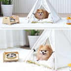 Removable and Washable Canvas Fabric Pet Nest Pet Tent