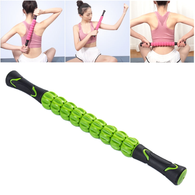 Relieving Muscle Soreness and Cramping Muscle Roller Stick Body Massage Roller — Green