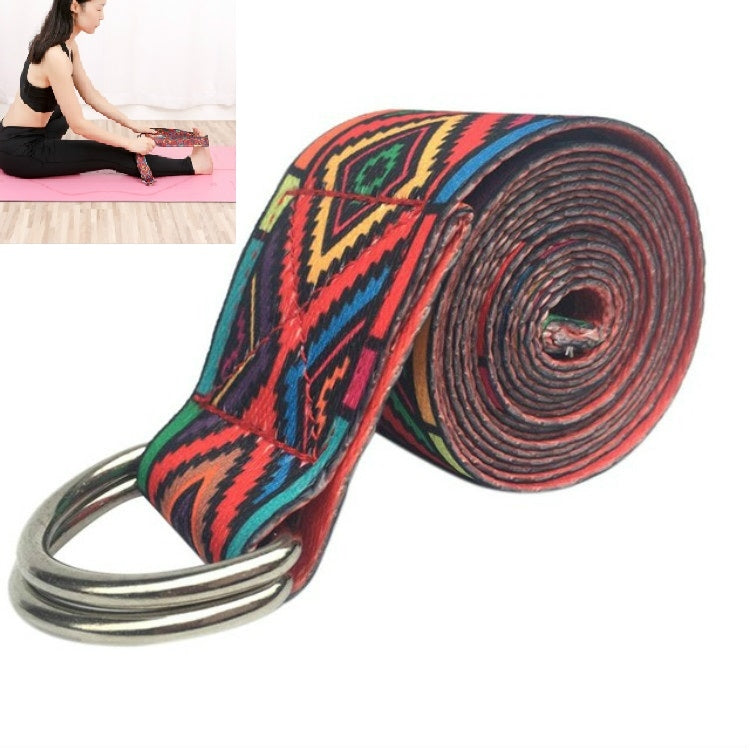 Color Pattern Stretch Band Yoga Stretch Band, Size: 185 x 3.8cm