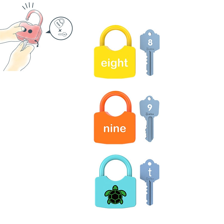 Children Alphanumeric and Number Matching Lock Early Educational Toys, Random Style Delivery