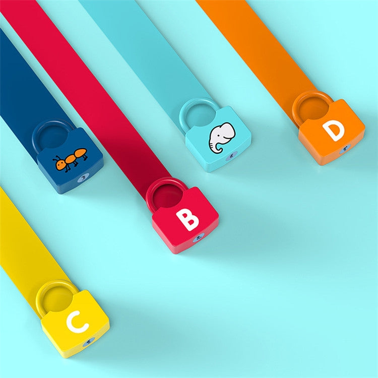 Children Alphanumeric and Number Matching Lock Early Educational Toys, Random Style Delivery