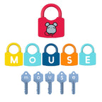 Children Alphanumeric and Number Matching Lock Early Educational Toys, Random Style Delivery