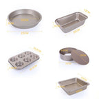 Cake Mould Pizza Bakeware Home Pastry Biscuit Bread Baking Tool Set, 5 in 1