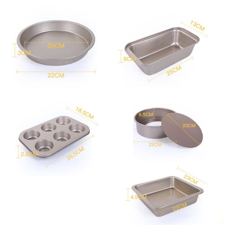 Cake Mould Pizza Bakeware Home Pastry Biscuit Bread Baking Tool Set, 5 in 1