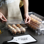 Kitchen Refrigerator Storage Box Compartment with Lid Egg Storage Box — view 6
