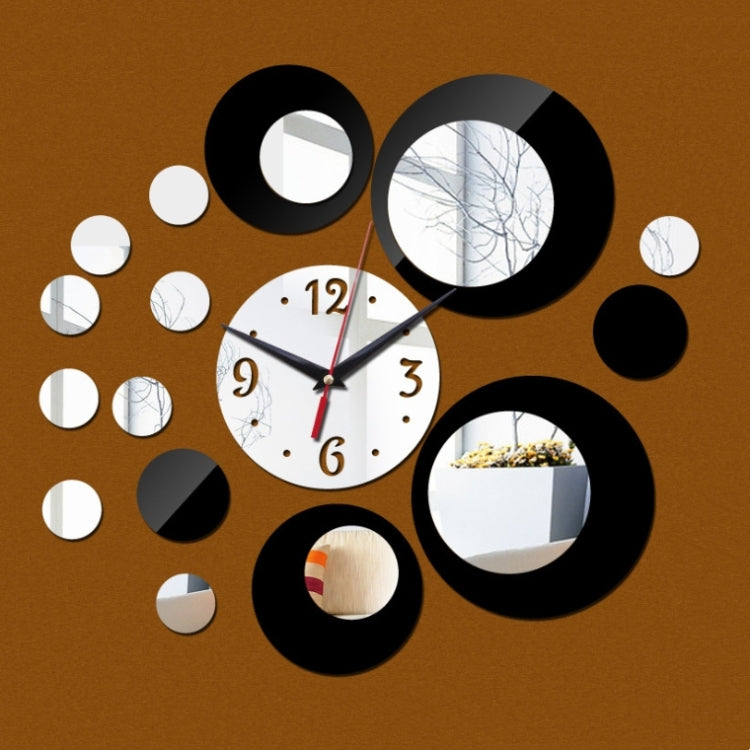 3D Stereo Decorative Clock Acrylic Digital Mirror Wall Sticker Wall Clock