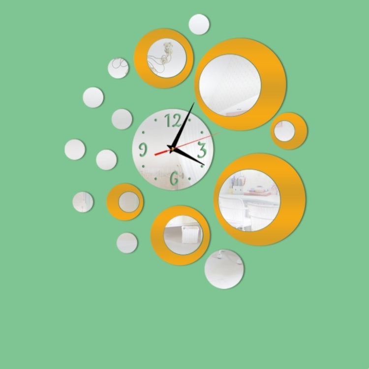 3D Stereo Decorative Clock Acrylic Digital Mirror Wall Sticker Wall Clock