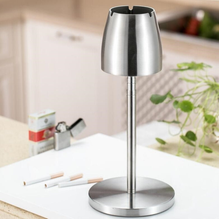 Telescopic Thickened Stainless Steel Windproof Ashtray
