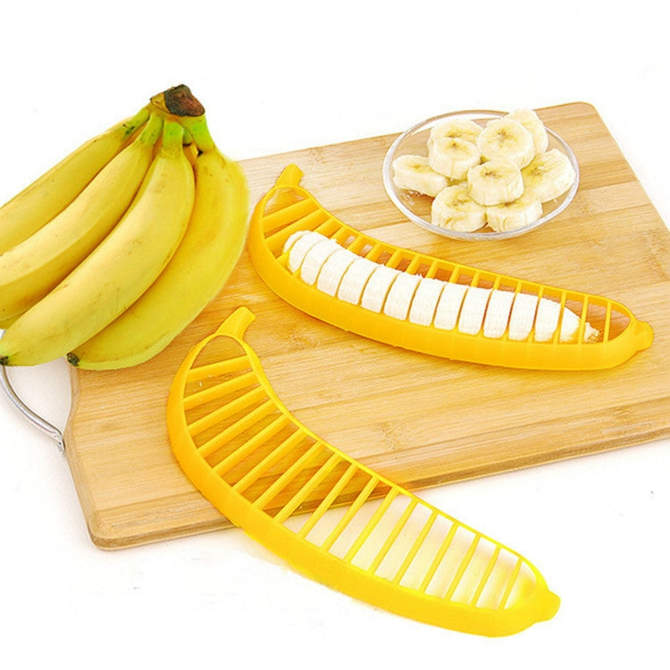 2 PCS Banana Slicer Chopper Cutter Fruit Sausage Plastic Cutter Kitchen Tools