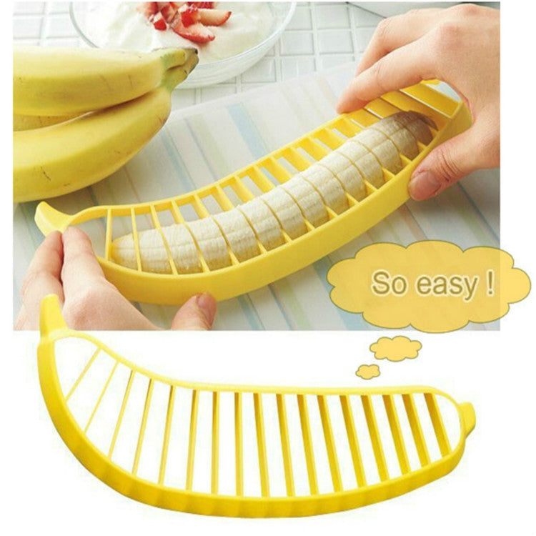 2 PCS Banana Slicer Chopper Cutter Fruit Sausage Plastic Cutter Kitchen Tools