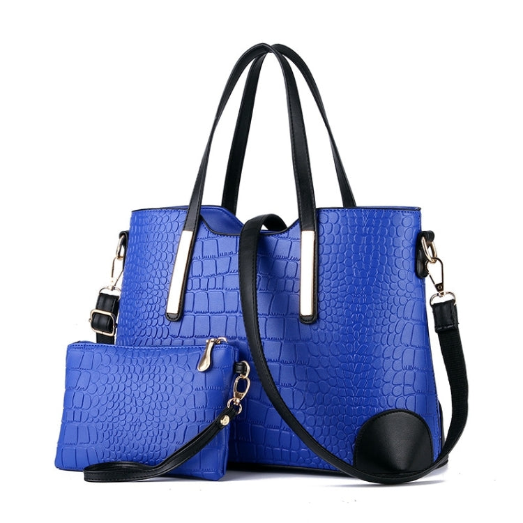 2 in 1 Vintage Messenger Bags Shoulder Handbag Women Crocodile Pattern Composite Bag Leather Wallet — view 8